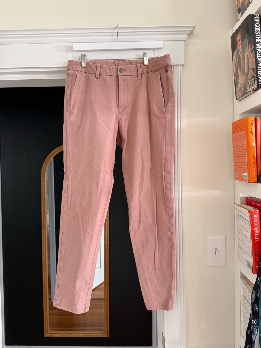 Lululemon ABC Classic Fit Pants Dusty Pink Stretch Chinos 33x32